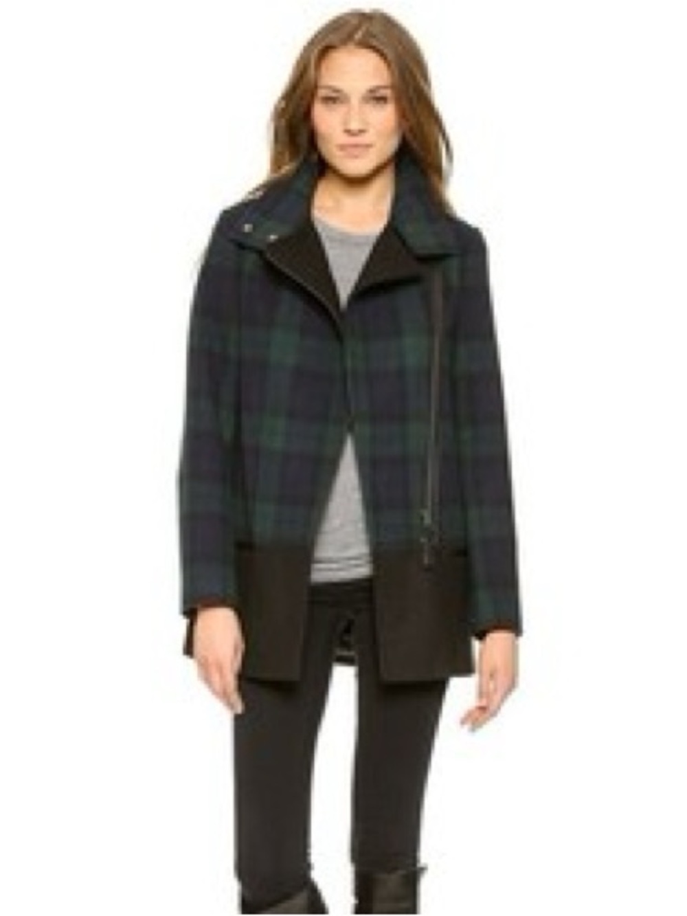 22. MACKAGE BERTA PLAID WOOL COAT SZ L